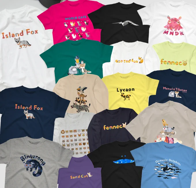SUZURIのTシャツセールがまた始まったので、よろしくお願いします〜🦊
https://t.co/DLWBfB9qQr 