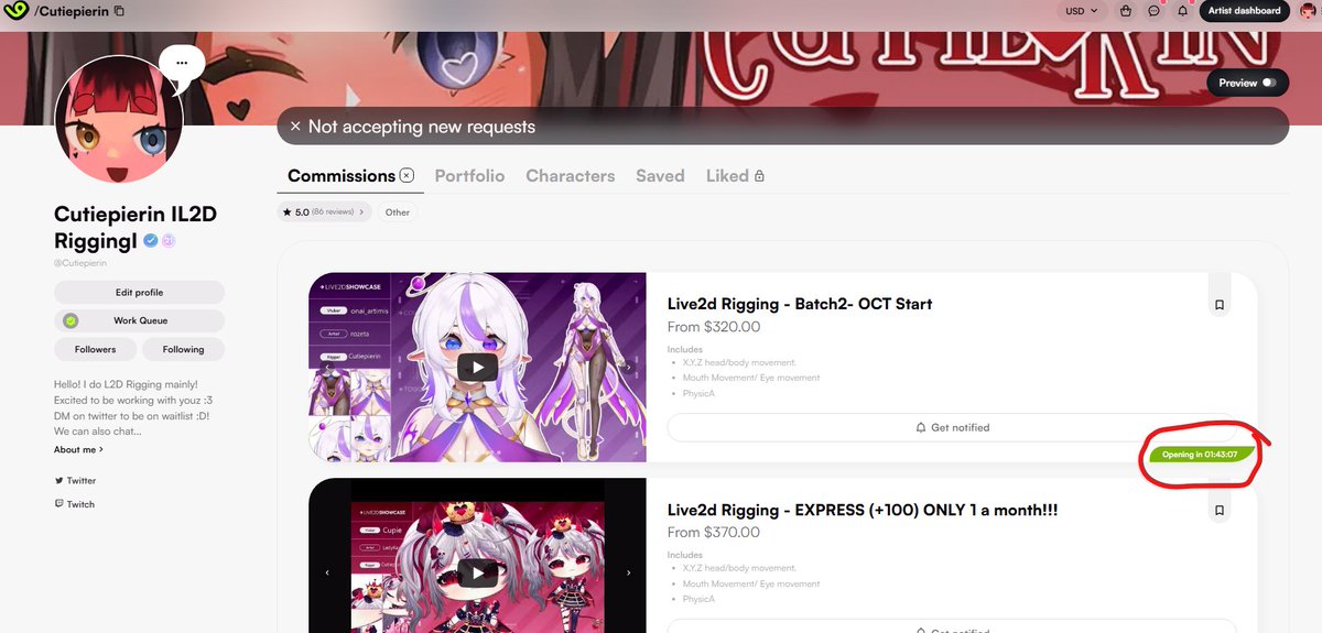 CutiepieRinRin's tweet image. New batch for rigging opens TODAY
vgen.co/Cutiepierin
I am gonna eep v,v see you in morning