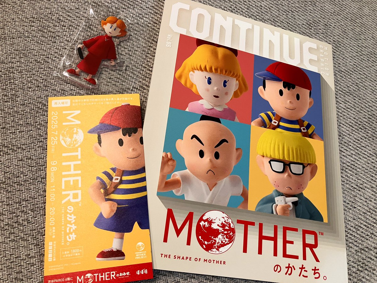 doseiyota's tweet image. MOTHERのかたち。戦利品。
アクスタはコンプセット買ってあるけどバラで1個買ってみた、母被り！