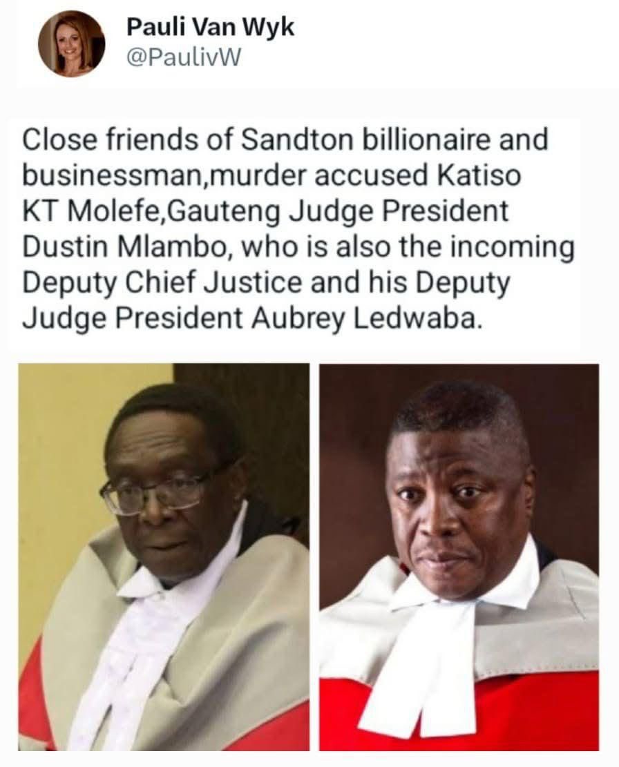 PaulivW's tweet image. Please note: The attached incoherent scribble, misspelling Judge Mlambo’s name, is a fake which I did not publish. For their own mischievous ends someone is using my name to lend legitimacy to their nonsense.
Don’t fall for it. Thanks to the many people who tested this with me