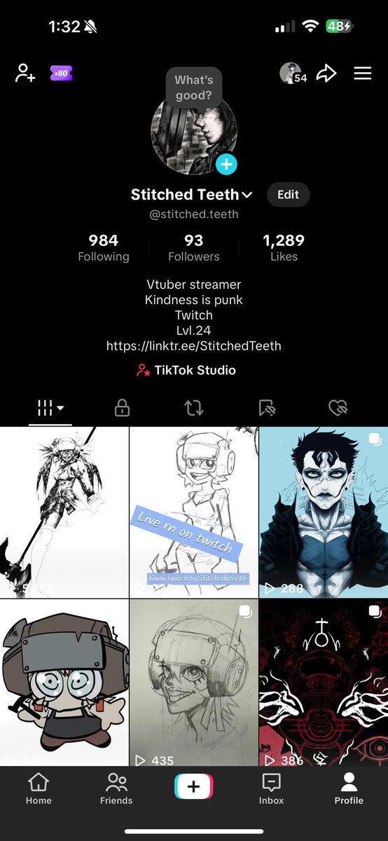 StitchedTeeth's tweet image. tiktok.com/@stitched.teet… yall should check out my tiktok ❤️❤️