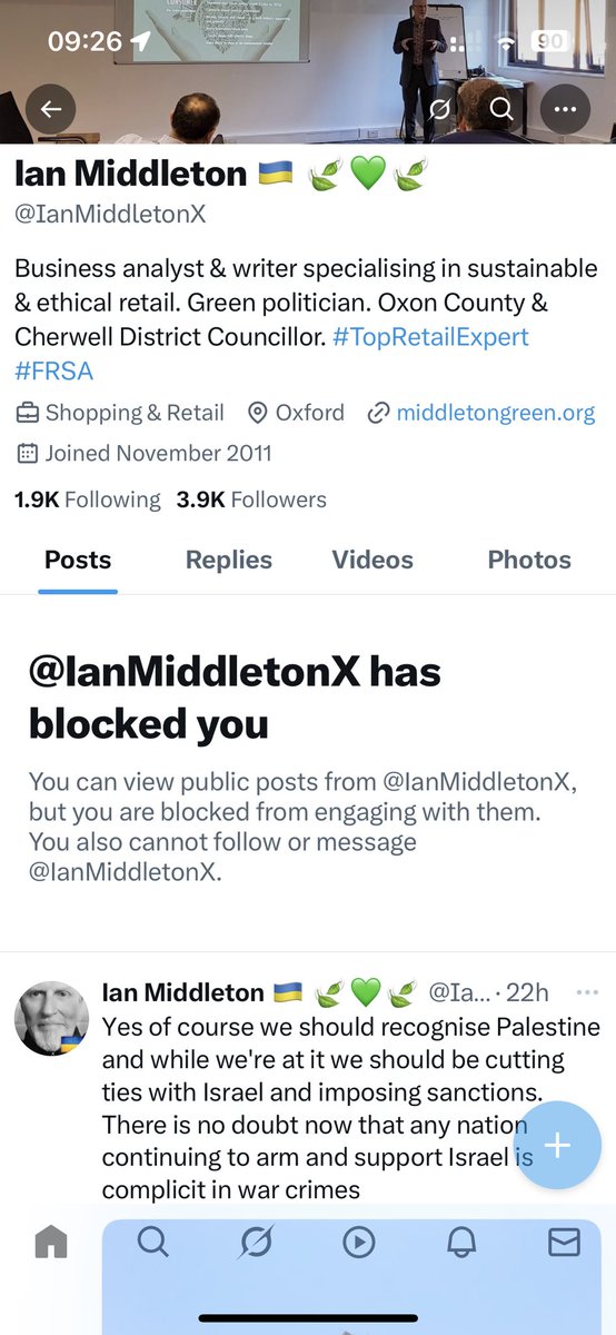 MB_S's tweet image. It’s becoming a melancholic badge of honour when this happens…..all I said was that he wasn’t doing the @TheGreenParty any favours in Oxfordshire 🤷‍♂️ #oufc