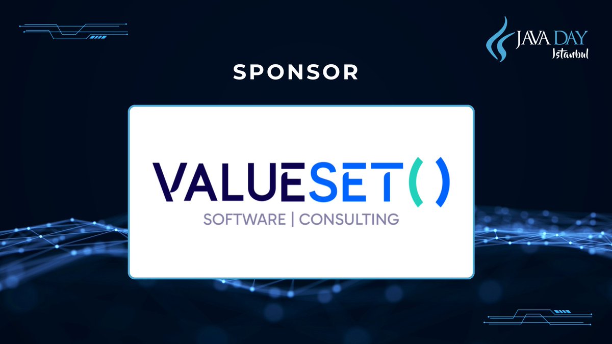 javadayistanbul's tweet image. We&apos;re thrilled that 𝐕𝐀𝐋𝐔𝐄𝐒𝐄𝐓 is sponsoring #JavaDayIstanbul 2026! 🎉

𝐕𝐀𝐋𝐔𝐄𝐒𝐄𝐓 has been a valued partner and supporter of Java Day Istanbul for the past three years, and we’re incredibly grateful for their continued commitment to our community. 🤩

👉 Learn more…