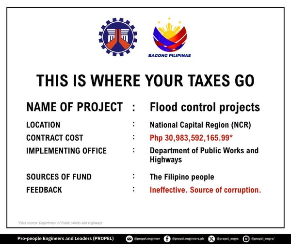 propel_engrs's tweet image. NEW NORMAL: BAHA NA NAMAN?
Check out PROPEL's statement on the recent flooding in Metro Manila and how the current flood control infrastructure system continuously fails to address this perennial problem despite the huge budget.
bit.ly/PROPEL-FloodCo…