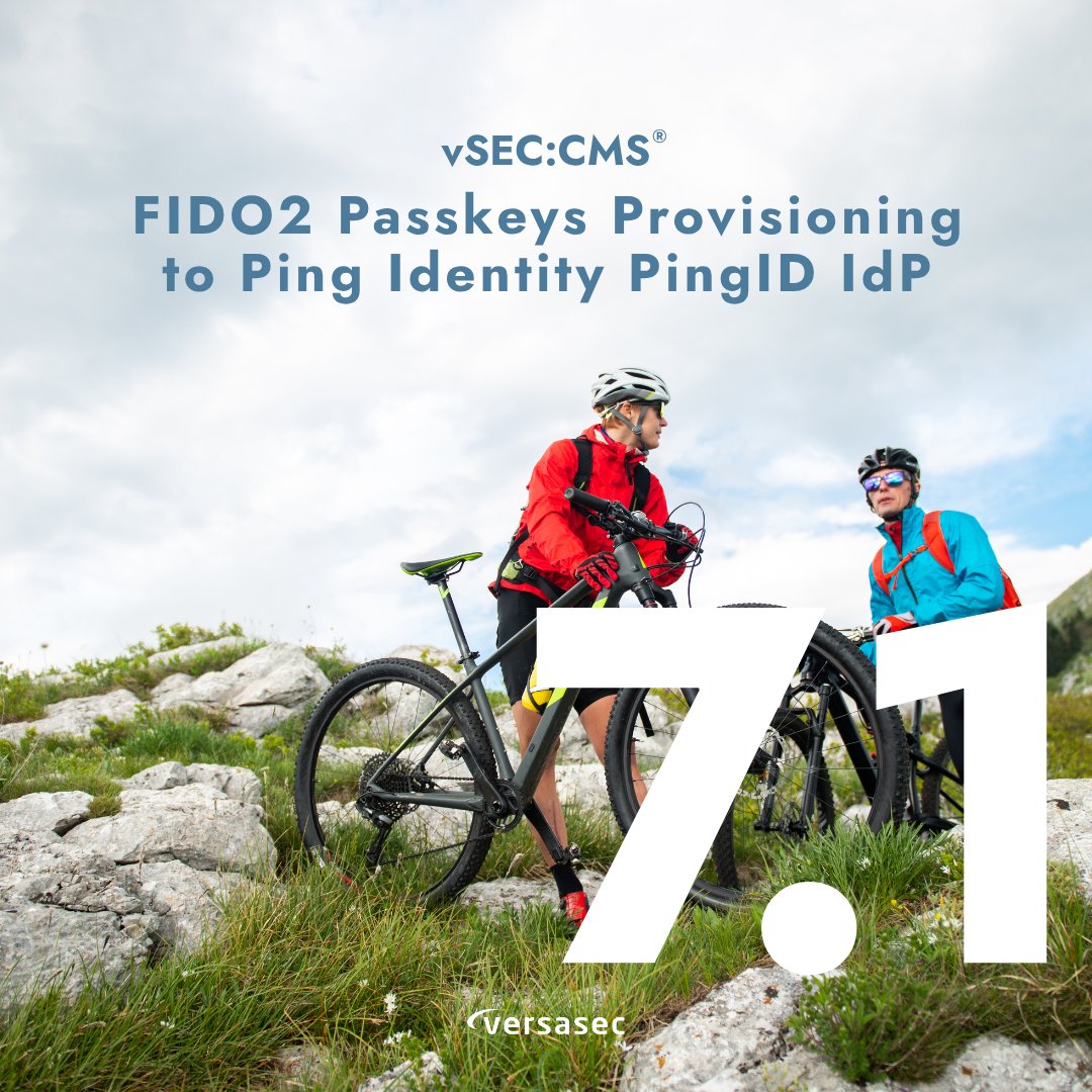 versasec's tweet photo. Announcing #FIDO2 Passkeys Provisioning to @pingidentity #PingID. ✨
You can now enroll hardware device-bound passkeys in #PingID using batch, automation, assisted, or self-service methods. 💪
7.1 has arrived!
@PingIdentityDE @PingIdentityUK @PingIdentityFr @pingidentityJP https://t.co/V20dQYlldv