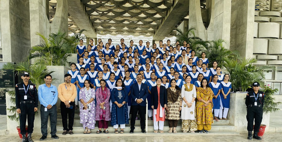 RakshaUni's tweet image. Emerging girl leaders from Ashram Vinay Mandir (Sabarmati Ashram Trust), Ahmedabad India explored the future of global security and innovation at RRU.
Grateful for continued support.@rashtrapatibhvn @PMOIndia @HMOIndia @EduMinOfIndia @dpradhanbjp @irushikeshpatel @CMOGuj…