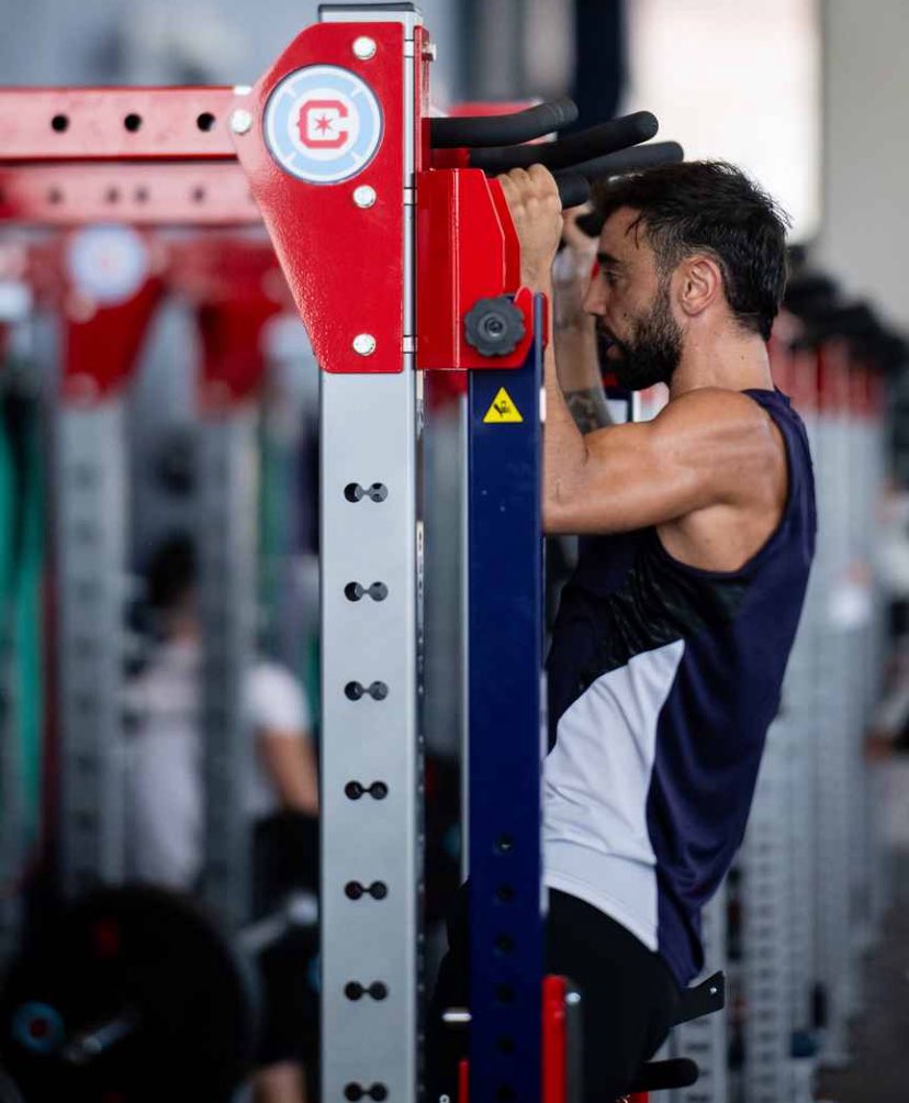 📸 - Bryan Mbeumo and Bruno working in the gym 💪🏻