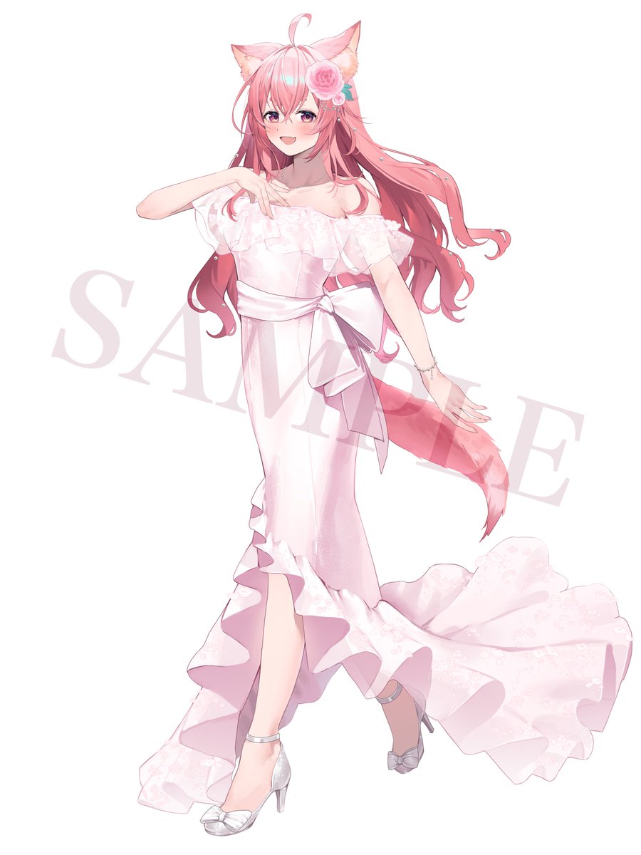 ayameiro16's tweet image. 遅くなりましたが、狐桃たま様のソロイベントにて立ち絵イラストを担当させていただいておりました🍷✨