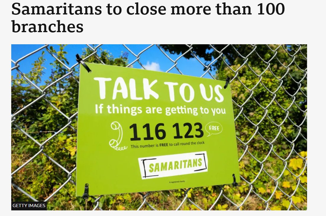 RJConway92's tweet image. Bleak. And the plan to have &quot;virtual volunteers&quot; answer calls from home is so poorly thought out. Helping suicidal people is heavy stuff, you may also need to lean on a person after dealing with that - bringing that heavy matter into the home is detrimental to mental health.