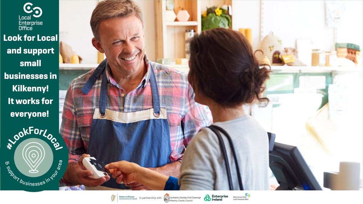 LEOKilkenny's tweet image. Look for Local and support your local Kilkenny Small Businesses when you&apos;re out and about this weekend! It works for everyone! 🤝

#lookforlocal #shopkilkenny #itworksforeveryone
