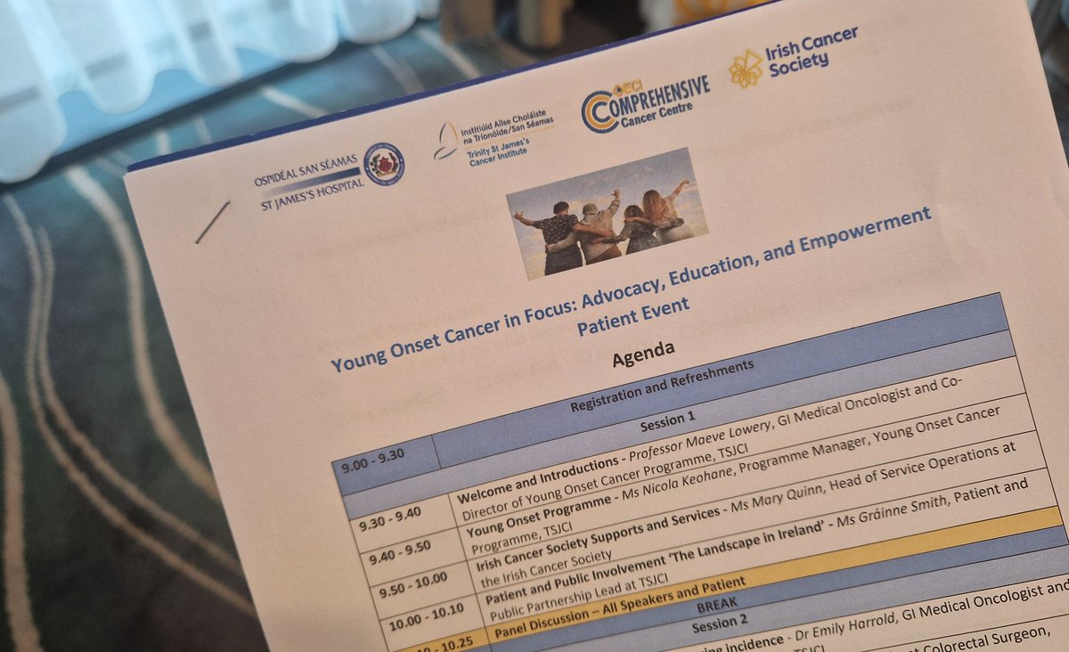 Irish Cancer Society (@irishcancersoc) on Twitter photo We're delighted this morning to be at <a href="/CancerInstIRE/">Trinity St James's Cancer Institute</a>'s 'Young Onset Cancer in Focus' patient conference.
Through a 5-year partnership, the Irish Cancer Society is investing in a first-of-its-kind programme of dedicated wraparound supports for young onset patients aged 25-50. We're delighted this morning to be at <a href="/CancerInstIRE/">Trinity St James's Cancer Institute</a>'s 'Young Onset Cancer in Focus' patient conference.
Through a 5-year partnership, the Irish Cancer Society is investing in a first-of-its-kind programme of dedicated wraparound supports for young onset patients aged 25-50.