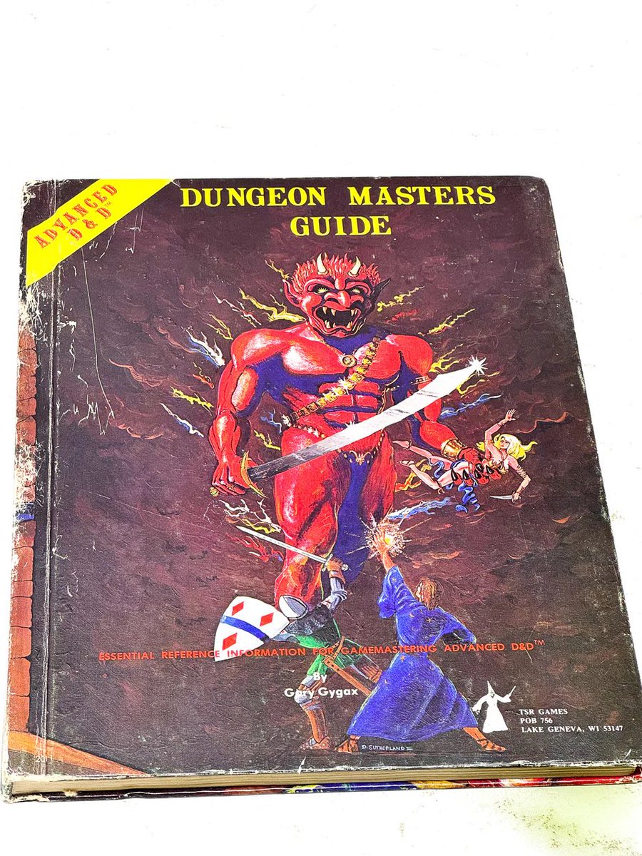 unrealitystore's tweet image. Yes it’s seen better days, but just dropped this classic in store. Who didn’t want to take on Orcus after seeing this cover??
theunrealitystore.co.uk/products/ad-d-…
#dungeonmastersguide #dungeonsanddragons #unrealitystore