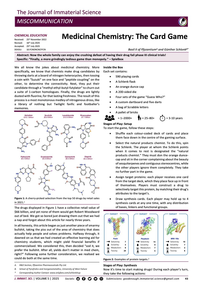 The Journal of Immaterial Science tweet media