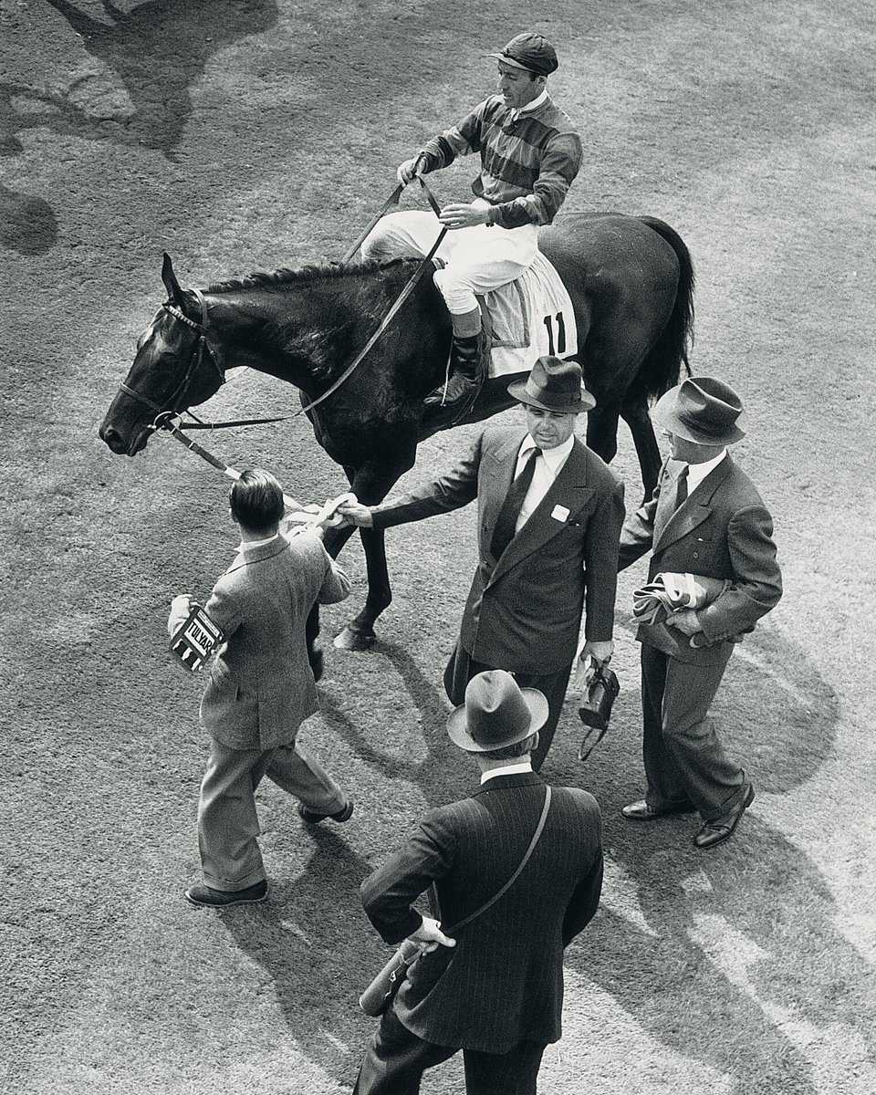 AgaKhanStuds's tweet photo. 🏆 The Aga Khan family have won the King George VI & Queen Elizabeth Stakes 4⃣ times:
1952 #Tulyar
1981 #Shergar
2003 #Alamshar
2005 #Azamour
The Aga Khan IV also bred 1999 hero #Daylami.
#Calandagan bids to add to the family's record @Ascot tomorrow... #FlashbackFriday 🟢🔴 https://t.co/dn4ZCcFPpA