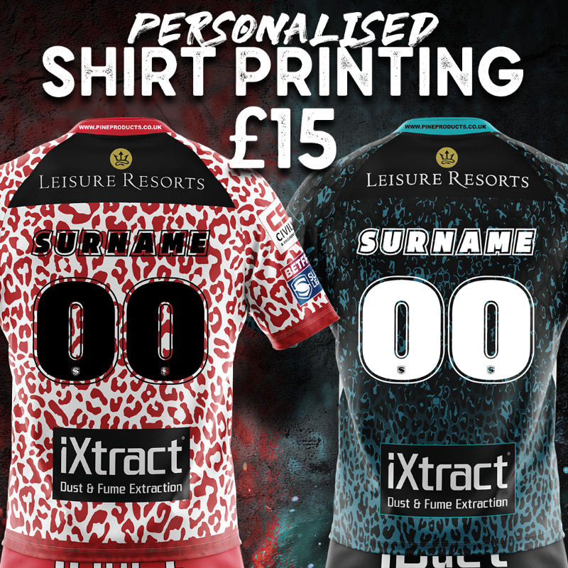 LeighLeopardsRL's tweet photo. 🐆 𝗣𝗘𝗥𝗦𝗢𝗡𝗔𝗟𝗜𝗦𝗘𝗗 𝗦𝗛𝗜𝗥𝗧 𝗣𝗥𝗜𝗡𝗧𝗜𝗡𝗚 👕

With no Leopards games on this week, there is no better time to head down to the stadium store and get your Home or Away shirts personalised!

For more information visit the link below
https://t.co/fblXiTvXy3