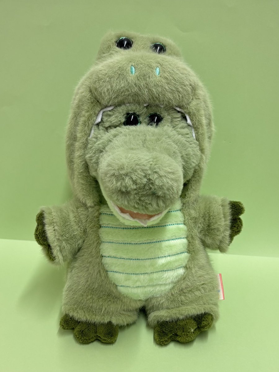 takeoff1987's tweet image. 🐊『みてー！ワーリーのコスチュームだよ
ちょっとむりむりだけど来てみたよ✌🏻
似合うかなぁ〜？』

#ワーリー #ぬいぐるみのテイクオフ #ワーリーフレンズ #水族館 #動物園