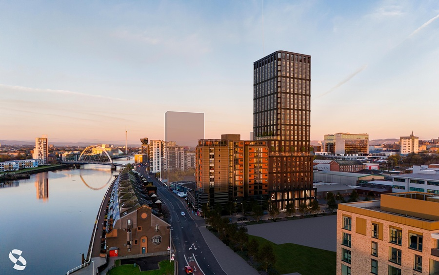 joe_yer99's tweet image. Looks like the build has kicked off for this bad boy down the clyde. (Student digs)