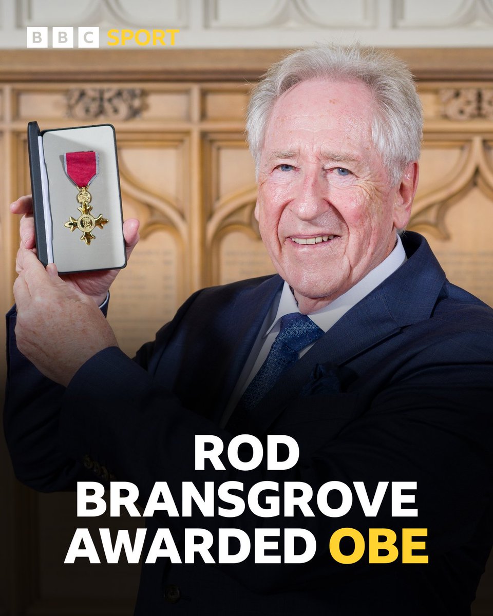Former <a href="/hantscricket/">Hampshire Cricket</a> chairman, Rod Bransgrove, who saved the County from insolvency, has received his OBE 🎖

Bransgrove received the award at Windsor Castle earlier this week from HRH Princess Anne

Congratulations, Rod! 🙌
bbc.co.uk/sport/cricket/…