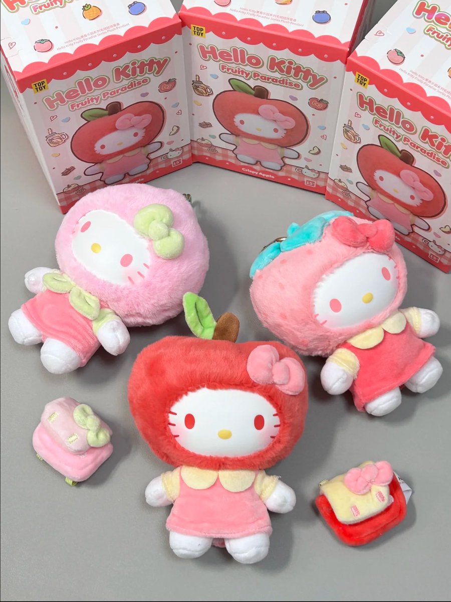 friendlyxstore's tweet image. (พร้อมส่ง) TOPTOY x HELLO KITTY
FRUITY PARADISE น้องเป็นตุ๊กตาพวงกุญแจน้า
🍎จุ่มละ 590.- (มี4จุ่ม ตัวไม่ซ้ำ)
🍎ค่าส่ง ems เหมา 40฿ *สั่งทาง dm ได้เลยนะคะ*