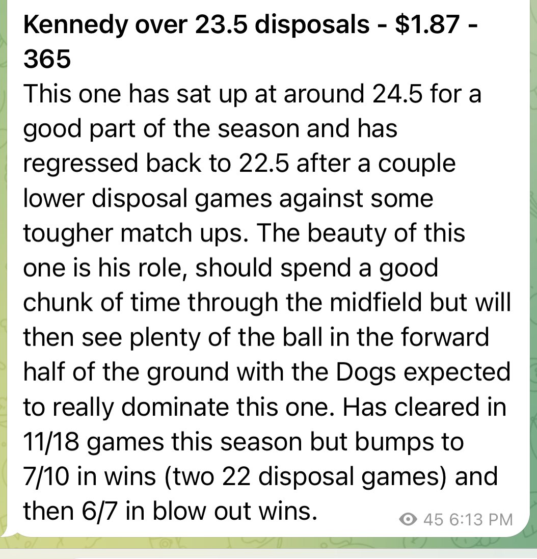 Eddie's Bets - AFL Punting tweet media
