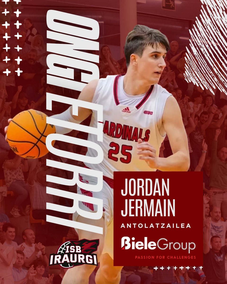 iraurgisb's tweet image. ✅ FITXAKETA
🔢 Jordan Jermain (2000, 1.89 m)
👉 Antolatzaile/eskolta amerikarrak Biele ISBn jokatuko du William Jewell College-en (NCAA II) bere azkenengo denboraldian bataz-beste 21 puntu, 4.6 errebote eta 2.5 asistentzia lortu eta gero.
💪 Egurre eta ongi etorri, Jordan!