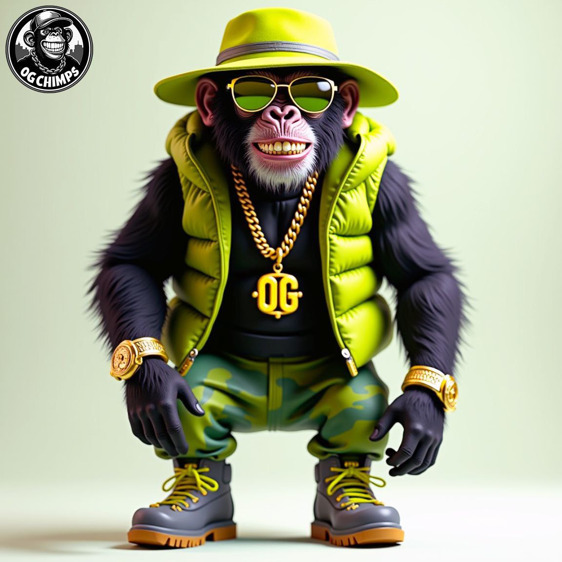 BenjaminRockiee's tweet image. LIME TEAM BOSS
OG CHIMP NAME : ATHENE
ORIGIN : NEON JUNGLE OF RED HOOD
LIKES: GAMING, NFT, MUSIC π
MENTOR: AFRO DC
PERSONALITY TRAIT: BOLD, SHARP, AND STREET-SMART. ATHENE LEADS WITH CONFIDENCE, STAYS LOYAL, AND MOVES WITH STYLE AND STRATEGY.
BACKGROUND: GREW UP IN THEβ¦