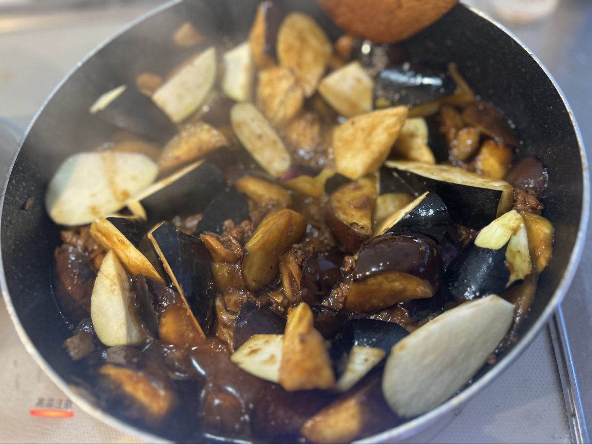 yucifer0110's tweet image. 麻婆茄子作った🍆