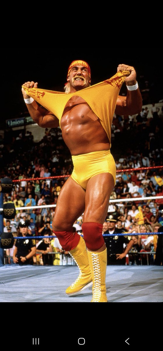 I can remember sitting on the floor on Saturday mornings, eating my cereal, watching WWF (it's name back then) &amp; being mesmerised by 'The Hulk' &amp; his fellow competitors. Larger than life &amp; one of the true original Superstars of wrestling. A game changer!! Sweet Dreams Hulk 🕯🙏