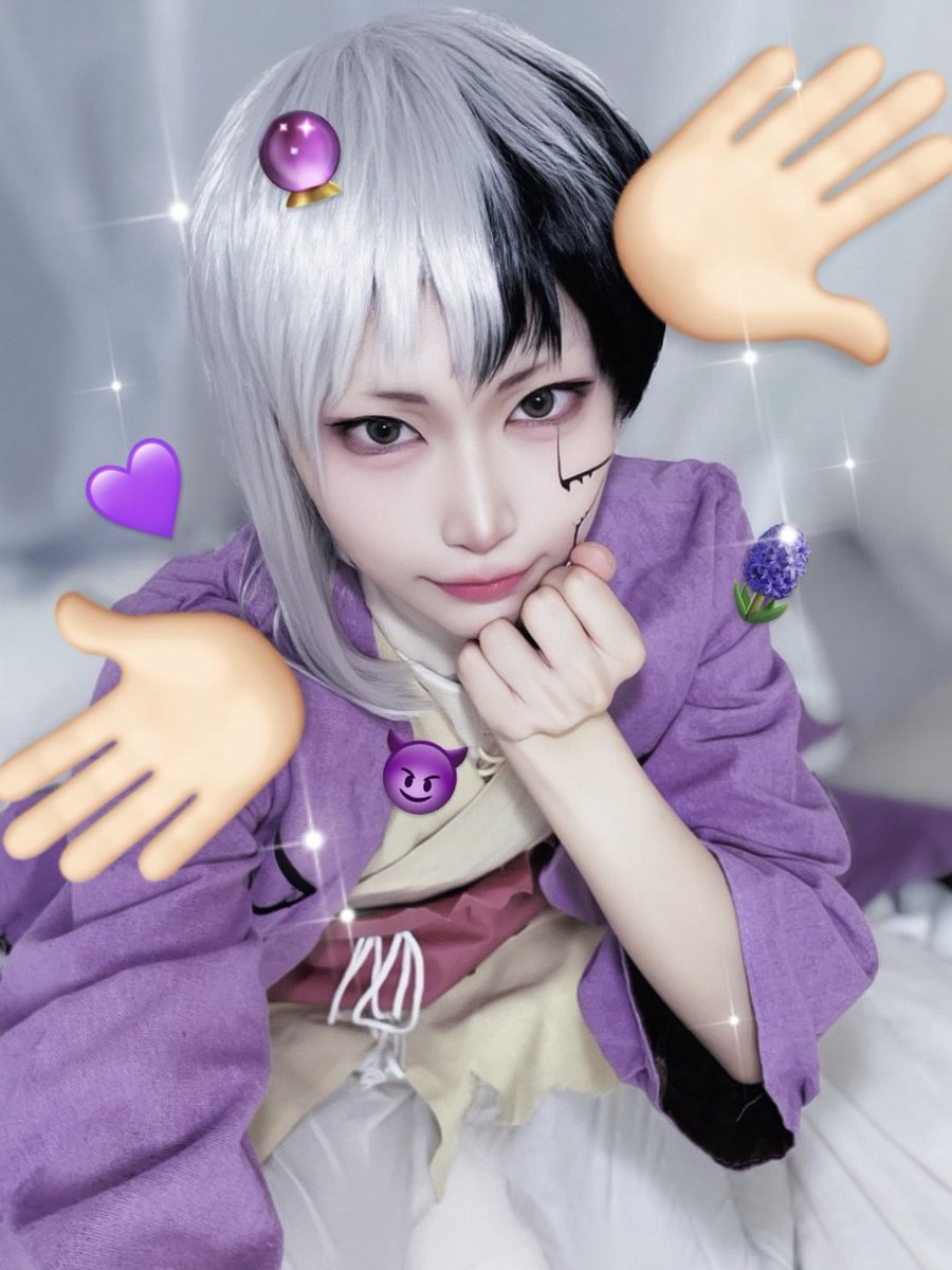 mochi_rnrn's tweet image. cos.  きゅるりーーん💜🃏
 #dcstcosplay  #asagirigen