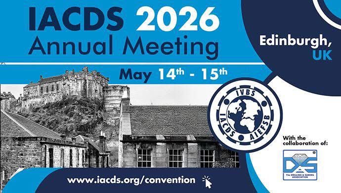 Julie White (@julieddrill) on Twitter photo 🗓️ #savethedate for the IACDS Annual Meeting 2026 in Edinburgh!
Fabulous to host the #international #association in the UK, working with the <a href="/drillandsaw/">Drilling and Sawing</a> this will showcase our amazing industry at the Annual Meeting 2026.
🗞️ lnkd.in/dgW7xwVi
#drillingsawing 🗓️ #savethedate for the IACDS Annual Meeting 2026 in Edinburgh!
Fabulous to host the #international #association in the UK, working with the <a href="/drillandsaw/">Drilling and Sawing</a> this will showcase our amazing industry at the Annual Meeting 2026.
🗞️ lnkd.in/dgW7xwVi
#drillingsawing