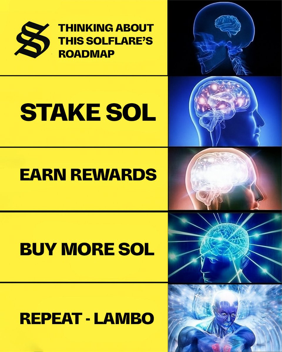 Japserth's tweet image. Gm @solflare | GM @solana
I was thinking deeply yesterday and I wanted to share my thoughts and know what you think.😉
It's Friday, the weekend is in sight, time to unwind and have good vibes.🌟
Back to my thought, is staking SOL just smart or the whole plan? 🧠👇