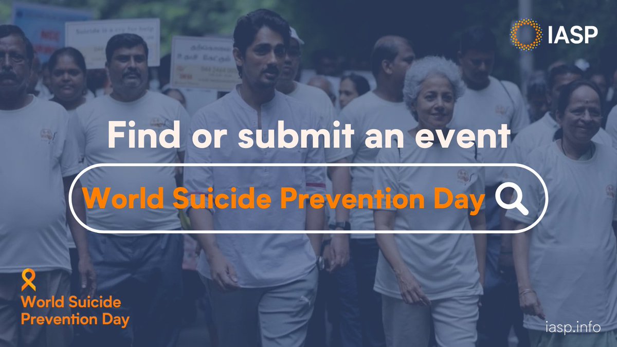 IASPinfo's tweet image. The theme, Changing the Narrative on Suicide, aims to inspire open and honest discussions about suicide and suicidal behaviour. Join the global movement for suicide prevention by submitting your World Suicide Prevention Day event here: bit.ly/4f5zhgQ #WSPD2025