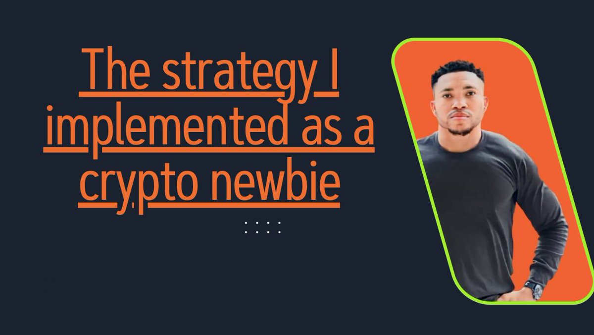 The strategy I implemented as a crypto newbie—

The bull market is a 5 years reward.

Treat this one like nothing and wait till 2030 to make life changing MONEY

It doesn't matter who you are

Even as a newbie you can make life changing MONEY with your small capital 

I did it in