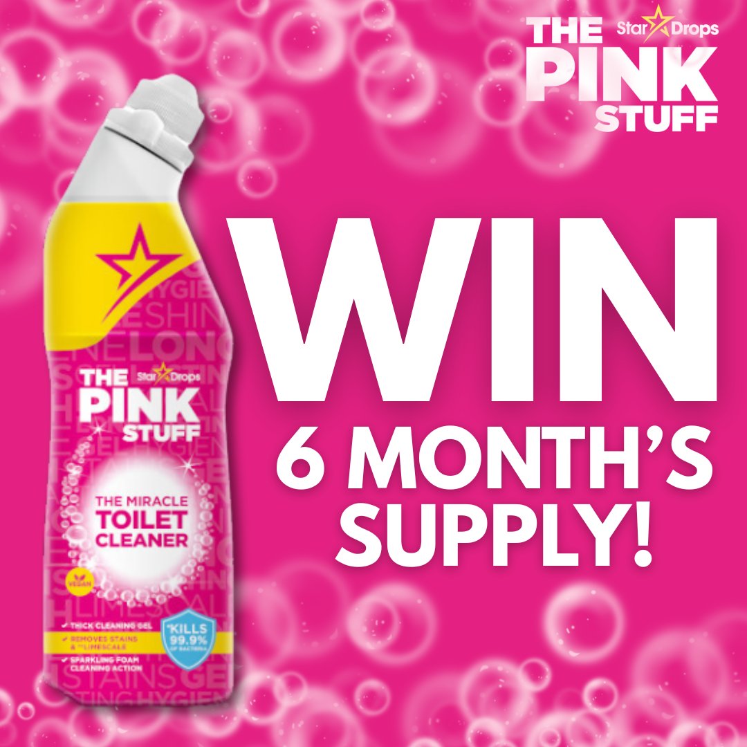 We're giving you the chance to #WIN a 6 month's supply of The Pink Stuff toilet cleaner!🩷

To enter simply RT &amp; FOLLOW <a href="/SaversHB/">Savers</a> 

UK only. Ends 29/07/2025 T&amp;C’s apply - buff.ly/3uQIQxv 
#competition #giveaway #ukgiveaway #savershb