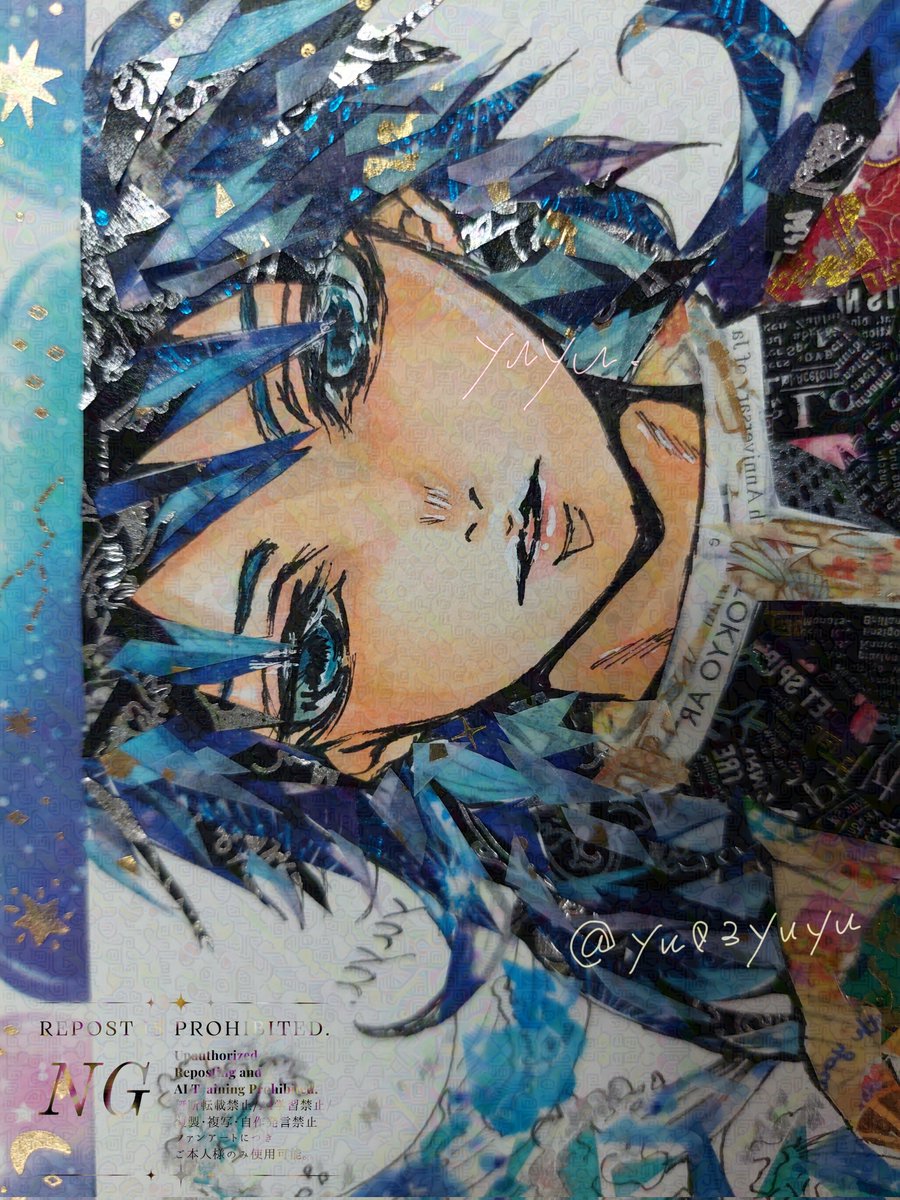 yu03yuyu's tweet image. #冨岡義勇 
ｽｸﾘｰﾝの🌊さん早く観たい!!😭

模写アレンジ  マステ絵  過去絵再掲