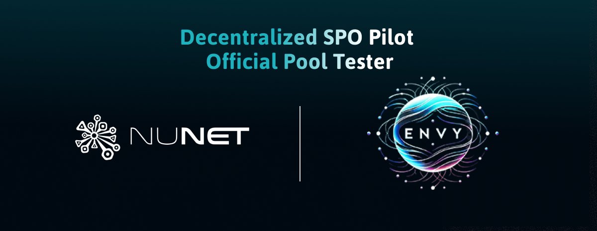 nunet_global's tweet image. Proud to have ENVY join our SPO Pilot testers! They&apos;re helping push the Decentralized SPO use case forward—enabling Cardano stake pool operators to run nodes on community-driven, distributed hardware. @envystakepool 

Welcome aboard! #Cardano #NuNet #SPO