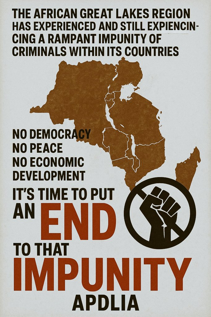 A.P.D.L.I.A Association (@apdliaa) on Twitter photo The #AGLR has experienced and still experiencing a rampant #Impunity of criminals within its countries for 3 decades.
With Impunity, there's NO DEMOCRACY, NO PEACE, nor ECONOMIC DEVELOPMENT. It's Time to put an END to that Impunity, and that's the STRUGGLE of #APDLIA.
<a href="/EUinRW/">EU Delegation to Rwanda</a> The #AGLR has experienced and still experiencing a rampant #Impunity of criminals within its countries for 3 decades.
With Impunity, there's NO DEMOCRACY, NO PEACE, nor ECONOMIC DEVELOPMENT. It's Time to put an END to that Impunity, and that's the STRUGGLE of #APDLIA.
<a href="/EUinRW/">EU Delegation to Rwanda</a>