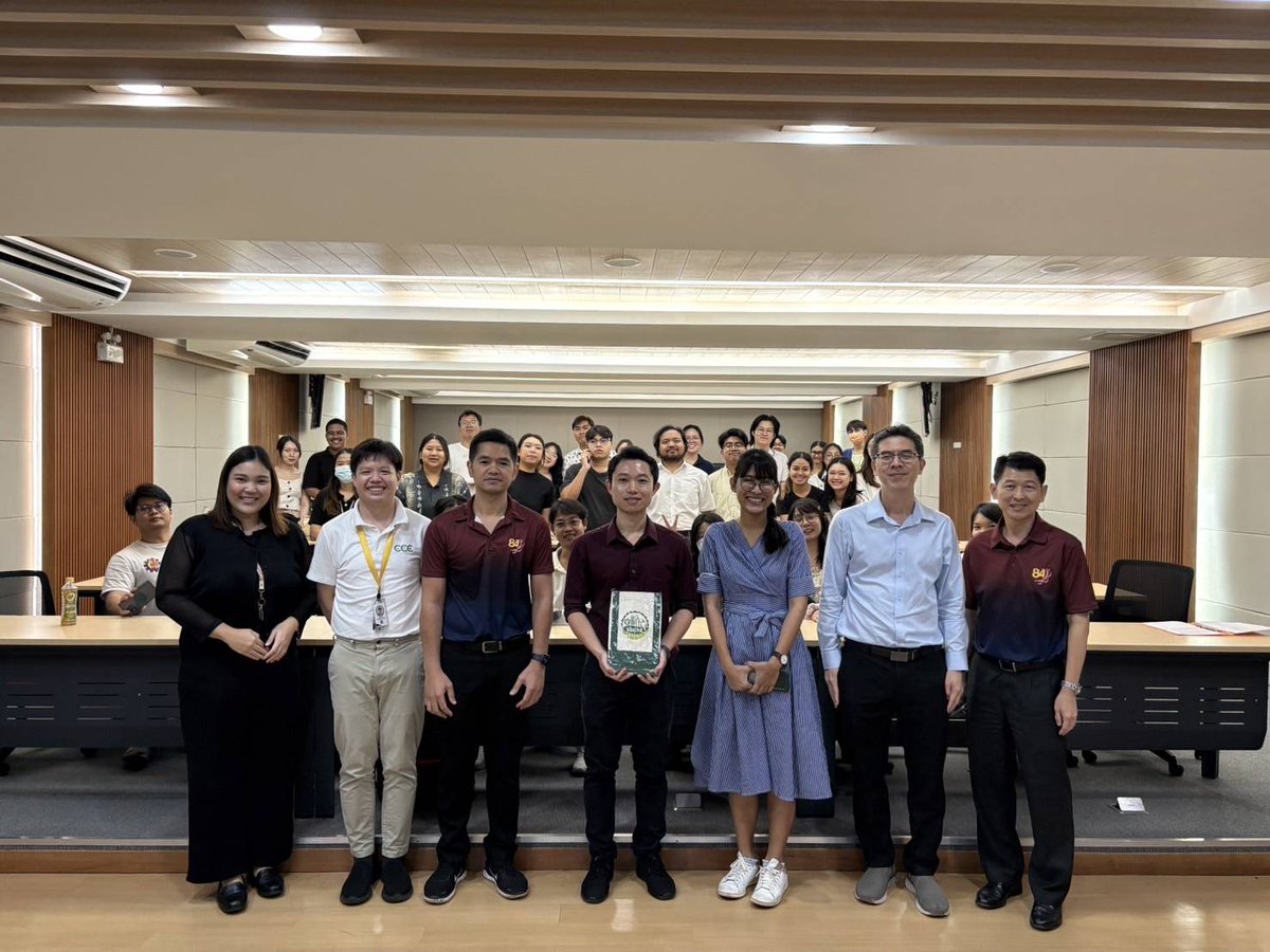 Paritmongkol's tweet photo. Talk at the Chemical Engineering Department, Kasetsart University today. Thank you for the invitation and the fruitful discussion. https://t.co/eZep2CBO7L
