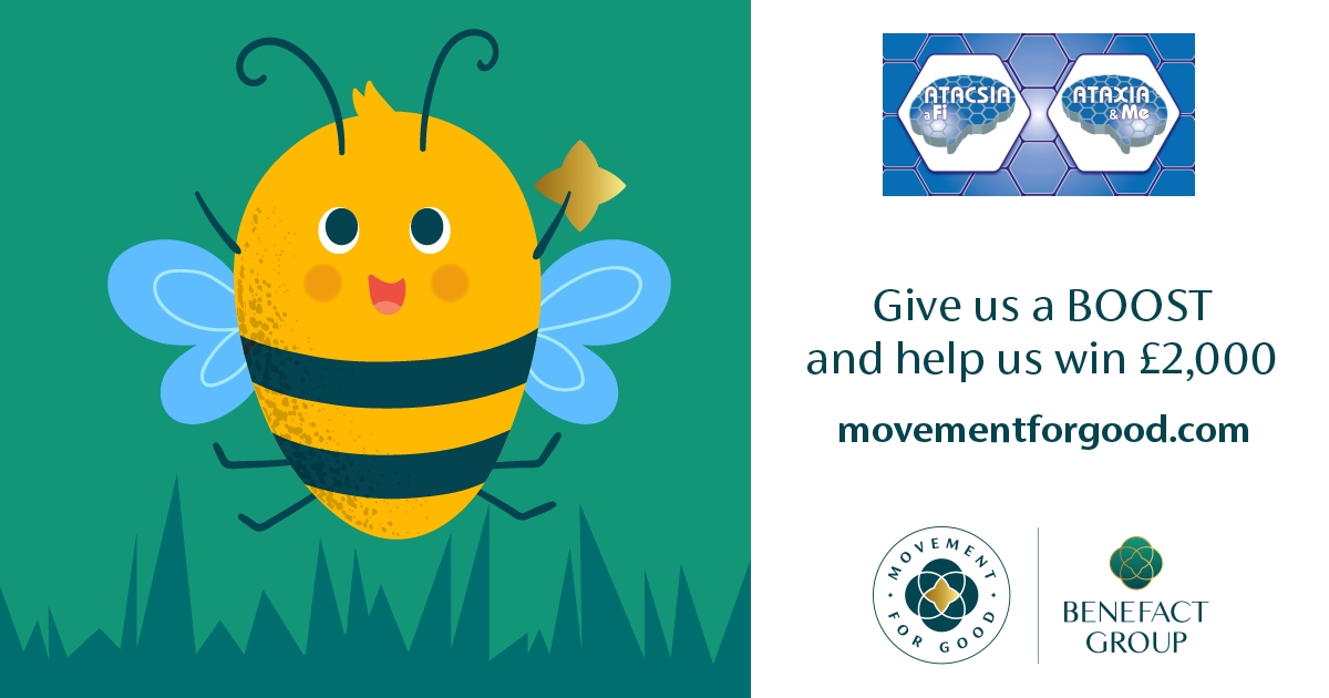 Ataxia_and_Me's tweet image. Please "#BEE" kind and
*Nominate now to BOOST to £2000 *
@benefactgroup to charities
#Atacsia #Ataxia #Charity #Cymru / #Wales
(28th July Draw)
✅ Scan the QR code or visit
movementforgood.com/#nominateAChar…
✅ Submit your nomination—it only takes a minute!