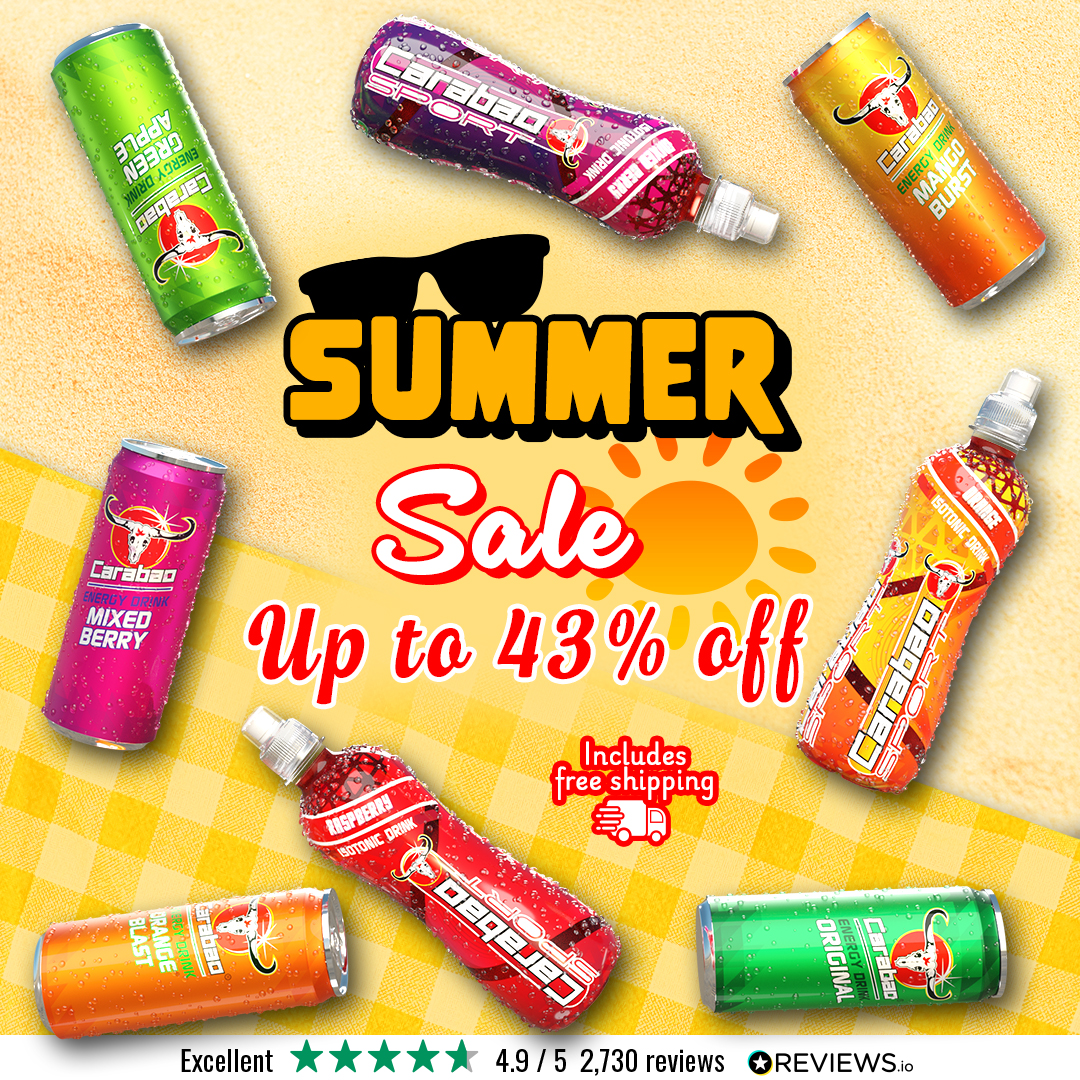 Argyle's tweet image. Summer Sale! Get up to 43% off across Carabaoβs tasty range of drinks.
β‘οΈ drinkcarabao.co.uk/collections/caβ¦