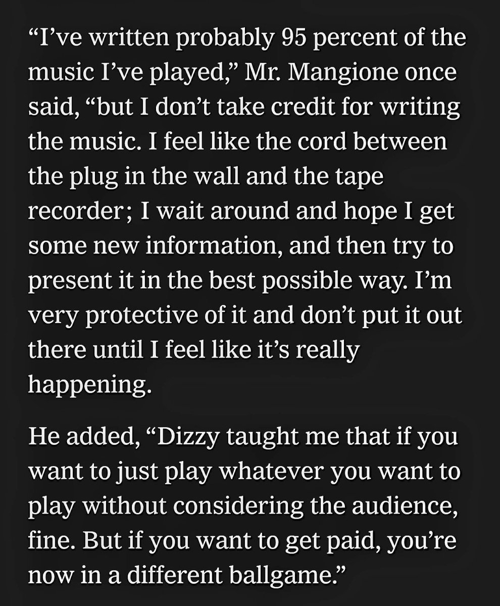 ChristosXanthak's tweet image. in loving memory of 
Chuck Mangione, whose limpid fluegelhorn ruled the upper reaches of Billboard’s adult contemporary charts in the 1970s and ’80s with a culture-permeating lilt that helped create the genre known as “smooth jazz,”. He was 84.