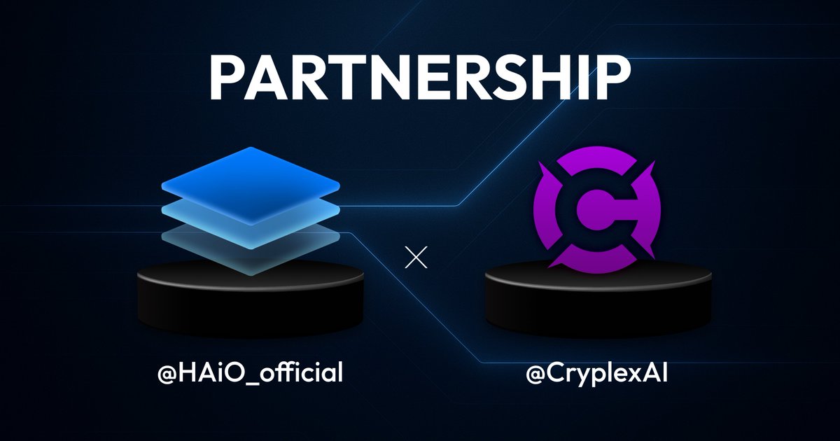 HAiO_Official's tweet image. 🚀 Partnership Announcement — HAiO x @CryplexAI
We’re joining forces with @CryplexAI, a decentralized DePIN storage platform that transforms unused disk space into a powerful engine for AI training.
Cryplex is already making waves:
🌍 120K+ total users
🧠 2.5M+ connected nodes…