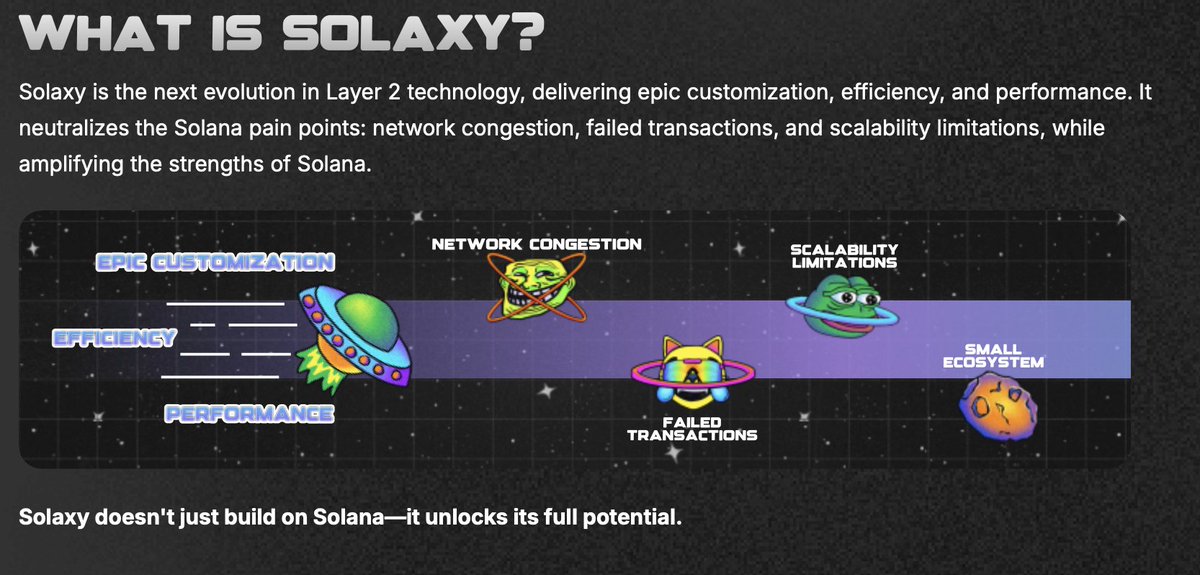 $SOLX Solaxy is NOT just a meme chain- it’s a movement.
🔗Solana's first Layer 2
🔥Igniter Launchpad+Neptoon DEX+Solaxy Wallet =🚀
💥Massive Staking APYs &amp; Real utility
💰Undervalued? 100%
 🧨Launchpad+Listings next
#Crypto #Solaxy #DeFi #AltcoinGems #Igniter #L2 #Web3 #SOL #BTC
