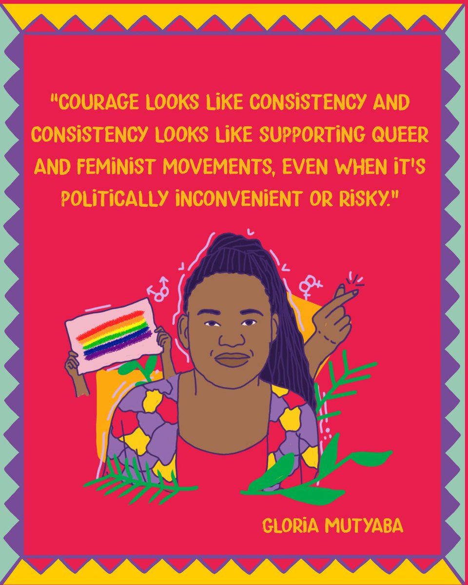 <a href="/Tewaforwomen/">Tewa</a> <a href="/Pakasipiti/">Pakasipiti</a> <a href="/WCOZIMBABWE/">Women's Coalition of Zimbabwe</a> “Courage looks like consistency and consistency looks like supporting queer and feminist movements, even when it’s politically inconvenient or risky.”- Gloria Mutyaba, <a href="/Far_Uganda/">Freedom and Roam Uganda</a> 

Read her story here womankind.org.uk/gloria-mutyaba…