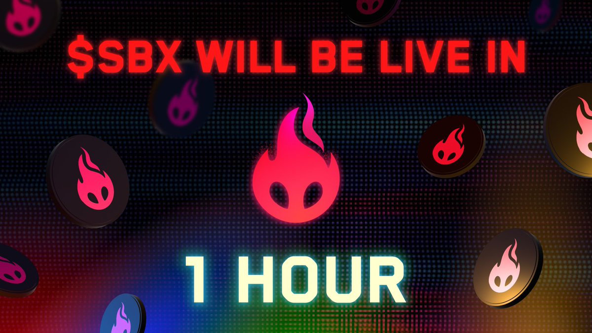 Soulbound_TV's tweet image. $SBX goes live in 1 hour.
Get ready to witness the next era of StreamFi. 🔥