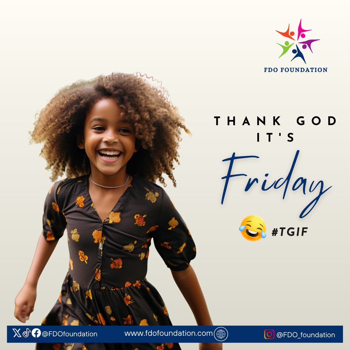 FDOfoundation's tweet image. Another week of impact, another reason to smile.
#TGIF from the FDO family to yours! 🌍💙
#tgif #fdofoundation #oyostate #weekend