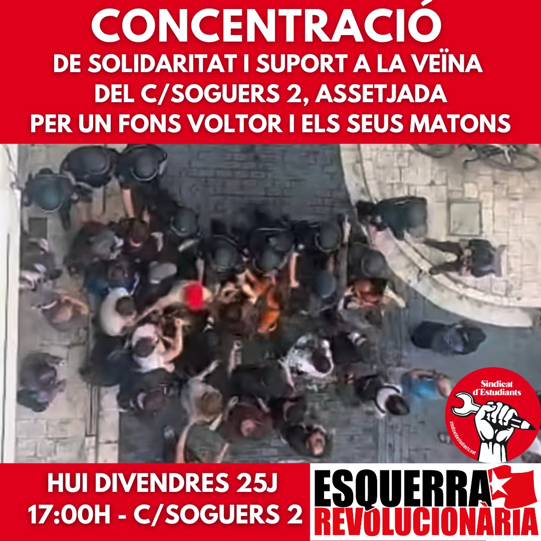 Sindic_Estud_PV's tweet image. Prou d'assetjament, violència i agressions contra les veïnes i veïns dels barris de València!
Frenem l'especulació i la turistificació dels nostres barris!
Fora els rendistes, fons voltor, matons feixistes i Policia Nacional!
ESTA VESPRADA RESPOSTA VEÏNAL MASSIVA AL CARRER!
RT!!