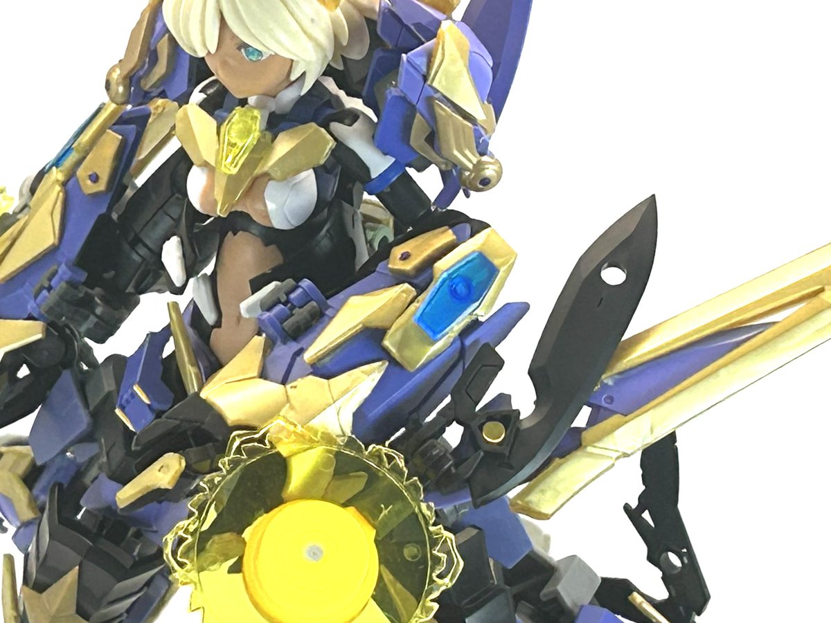 sigra_mecha's tweet image. 紫姫雷&quot;シキミカヅチ&quot;
[オルタードサンダーフォーム]

試作次元融合フレーム「X-MSF」を
組み込まれたシスター。

機械の躯体に煌めく雷のエレメントは
時空の境界を超える力を覚醒させる。

（リプに詳細など続きます）
#MIX30MLコンテスト