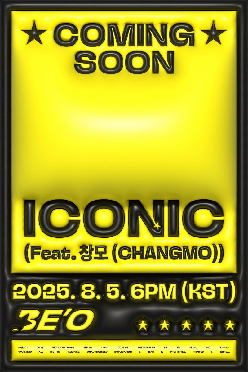 BE’O (비오) DS ‘ICONIC (Feat. 창모 (CHANGMO))’

2025. 8. 5. 6PM (KST)
Coming Soon

#BEO #비오 
#창모 #CHANGMO
#ICONIC
#BPM #BigPlanetMade