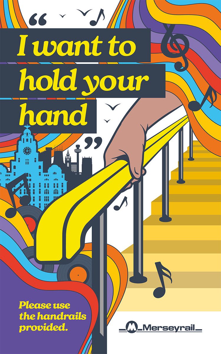Keep an eye out for our new safety campaign, singing is also encouraged when using the handrails.